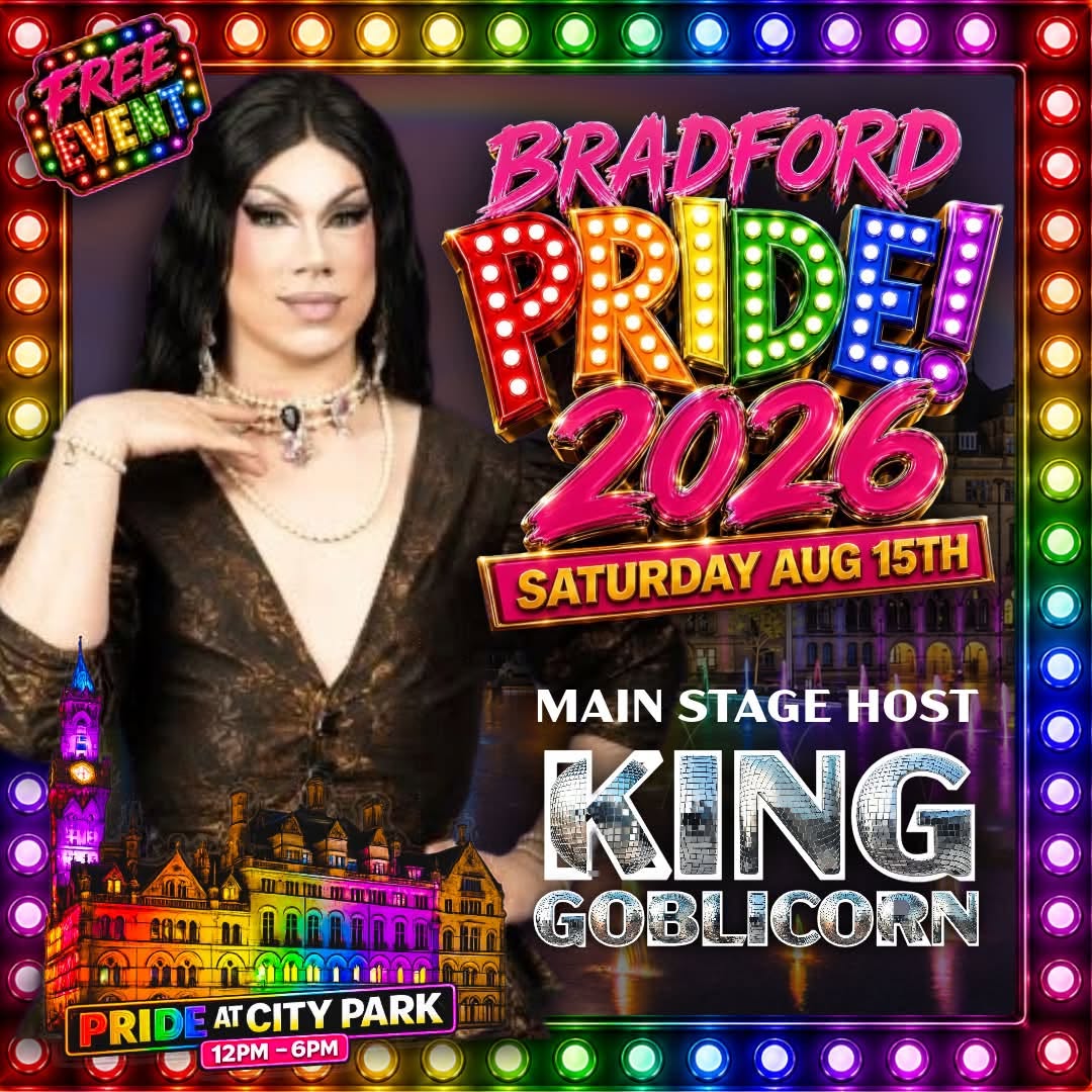 King Goblicorn hosting Bradford Pride 2026