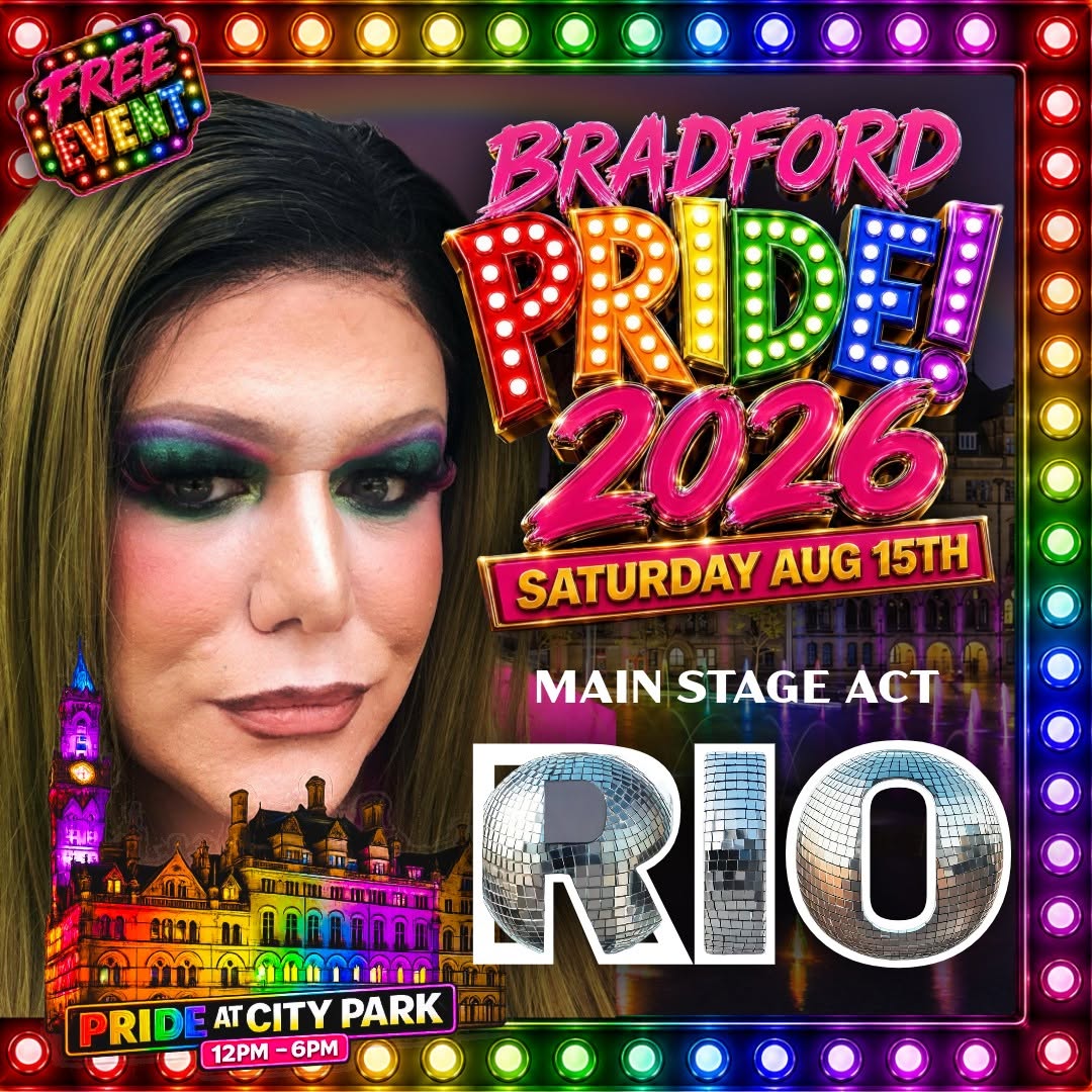 Rio performing at Bradford Pride 2026